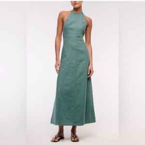 Abercrombie & Fitch Teal Halter Maxi Dress